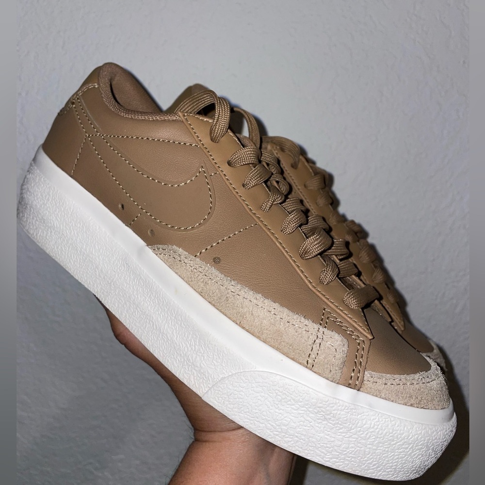 Nike Blazer Low Platform Dark Driftwood (Women's 5)